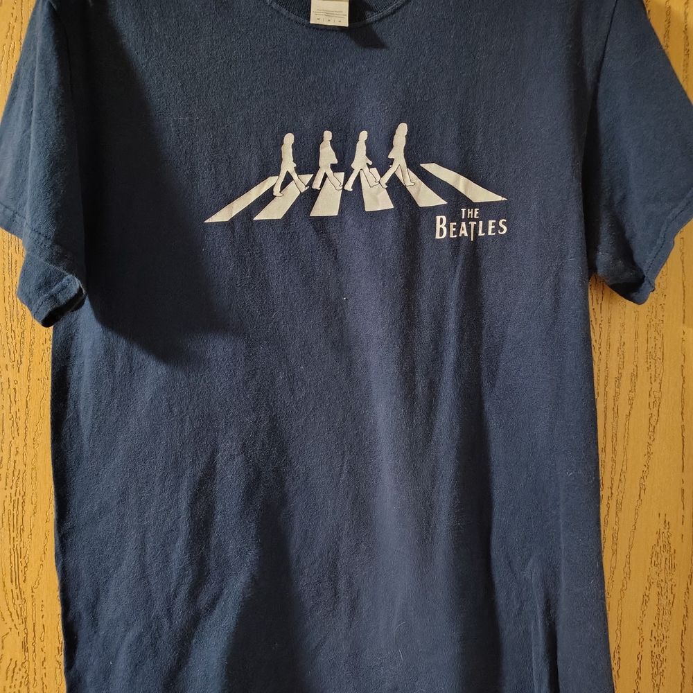 The Beatles T-Shirt Size Medium Navy Blue